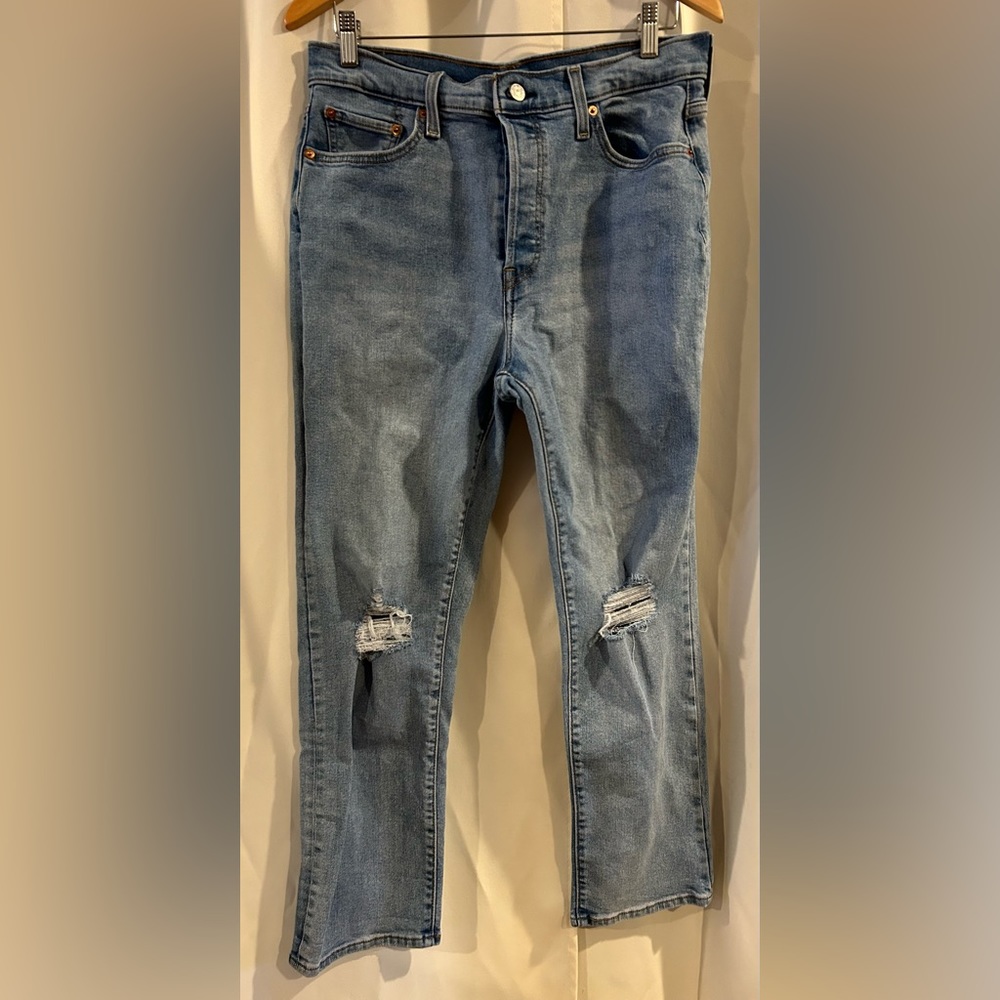 Levi's Women 32 Wedgie Straight Button Fly Denim Jeans